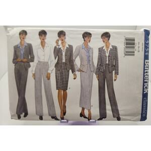 Butterick 5754 Classics Size 14, 16, 18 Petite Jacket, Shirt, Skirt and Pants